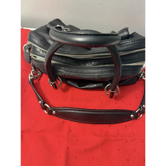 Coach KRISTIN Leather Satchel Handbag Double Strap & Zipper D1093-14782 Dust Bag - Picture 16 of 16